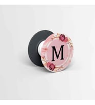 Dafhi Çiçek Desen M Harfi Telefon Parmak Tutacağı Popsocket