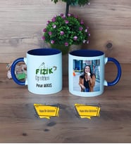 Fizik Öğretmeni Kupa Bardak Lacivert Fotoğraflı Öğretmenler Günü Hediyesi