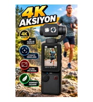 4K Aksiyon ve Vlog Kamera 2.0 İnç IPS Ekran Otomatik Odaklama Kompakt Tasarım