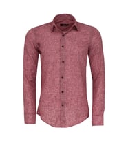 Slim Fit Bordo Desenli Gömlek - Wessi