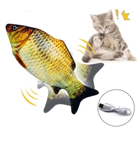Hareketli Balık Kedi Oyuncağı Şarjlı