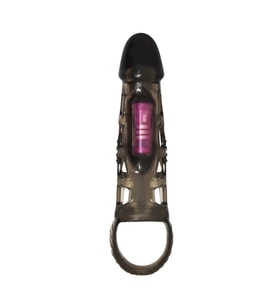 OdinsShop 14 cm Titreşimli Şeffaf Penis Kılıfı