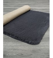 Makine Kaymaz Yıkanabilir Antrasit Bohem Salon Halısı Mutfak Halısı Koridor Halısı Yolluk Antrasit