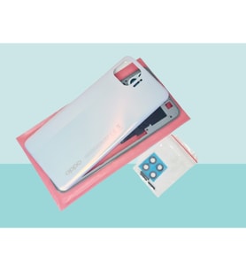 Oppo Reno 4 Lite Uyumlu FULL KASA Arka Kapak Batarya Kapağı - BEYAZ