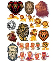 Aslan Sticker Set-11 15 Parça Telefon, Tablet, Defter, Laptop Sticker