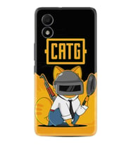 TCL 303 Kılıf Silikon Desen Özel Seri Cat G 1677