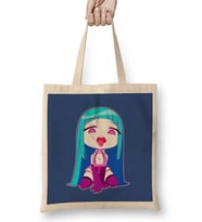 Blue Hair Me Me Me Bez Çanta Uzun Saplı