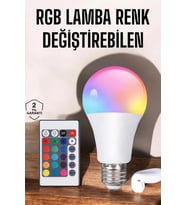 Led Ampul Enerji Dostu RGB Işıklı 100W Led Işık