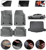 Honda Civic Hatchback 2016-2021 Uyumlu Paspas Araca Özel Bagaj Havuzu MBS Gri