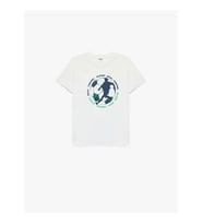 Koton Futbol Baskılı Beyaz Erkek Çocuk T-Shirt 6SKB10115TK