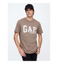 Gap Everyday Soft Gap Classic Logo 745029 T-Shirt Kısa Kol Tişört Erkek T-Shirt (Kahverengi)