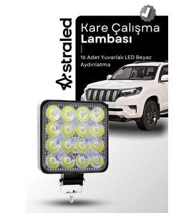 12-24V 16 LED Offroad ATV Kamyon Tır Traktör İş Makinesi