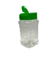 350ml pet açmalı kapak tutmalı kavanoz, 24 adet, tutmalı kavanoz, baharat kavanozu, gıda kavanozu (Şeffaf)