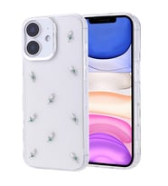 iPhone 11 Kılıf Airbag Tasarımlı Simli Şeffaf Kutup Kapak Lale