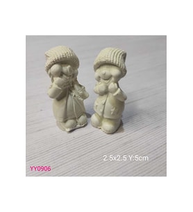 YY0906 Kışlık Kıyafetli Erkek Kız Silikon Kalıp