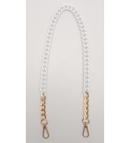 Angel Çanta Aksesuar Renkli Metal 60 cm Kancalı Zincir Buz Beyazı