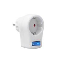 Pm-16816 Anahtarlı Akım Korumalı Tekli Priz 10 Amper - 2510 Watt Tekli Beyaz