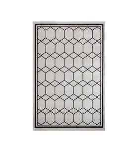 BAHARİYE HALI DEEP KOLEKSİYONU 6084 BEJ SİYAH 15X230 ÖLÇÜ