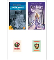 Bir Kürt Sevdim Seti - Dilek Bilgiç Esen - Dımdım Kalesi Romanı (2 NOT DEFTERLİ) (Renksiz)