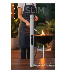 Slim Çakmak - Barbekü, Pipo Mutfak Kullanımı İçin 21 Cm Uzunlukta Gazlı Mangal Çakmağı 722263