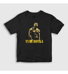 Presmono Unisex Çocuk Siyah Fighter V2 Yuri Boyka T-Shirt 358362tt