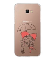 Samsung Galaxy J4 Plus Uyumlu Kamera Korumalı Kapak Aşk Tasarımlı  Şeffaf  Kılıf