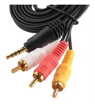 Powermaster 3.5Mm Stereo - 3 Boğumlu - 3Rca (Discman Kablosu) 1.5 Metre