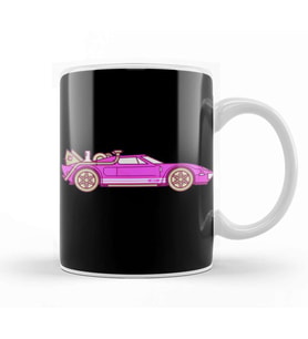Jet Car Kupa Bardak Porselen