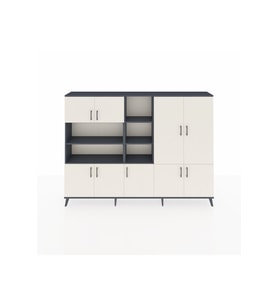 Arges Dolap 14 Raflı 9 Kapaklı 220x30x163 Antrasit-Aytaşı/Antrasit