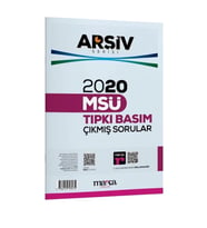 2020 MSÜ ARŞİV SERİSİ Tıpkı Basım Çıkmış Sorular Tamamı Video Çözüm