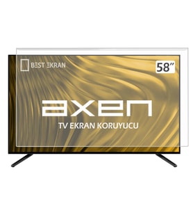 Axen AX58LED203 Tv Ekran Koruyucu - AXEN 58" inç Tv Ekran Koruyucu Şeffaf Paneli
