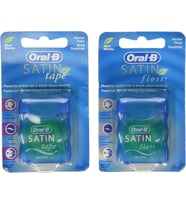 Oral-B Saten Bant Dental Floss Mint - 25 M (2'Li Paket) Oral-B