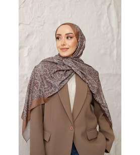 Etnik Desen Larisa Şal Vizon