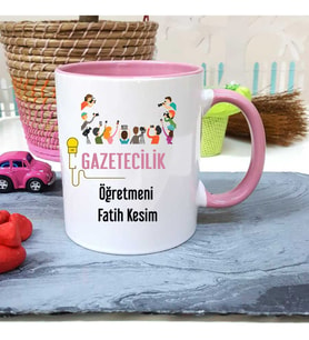 Gazetecilik Öğretmenine Özel Öğretmenler Günü Hediyesi Kişiye Özel Kupa Bardak
