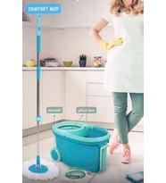 Comfort Mop Seti Tekerlekli Paspas Temizlik Seti Temizlik Kovası Döner Başlıklı