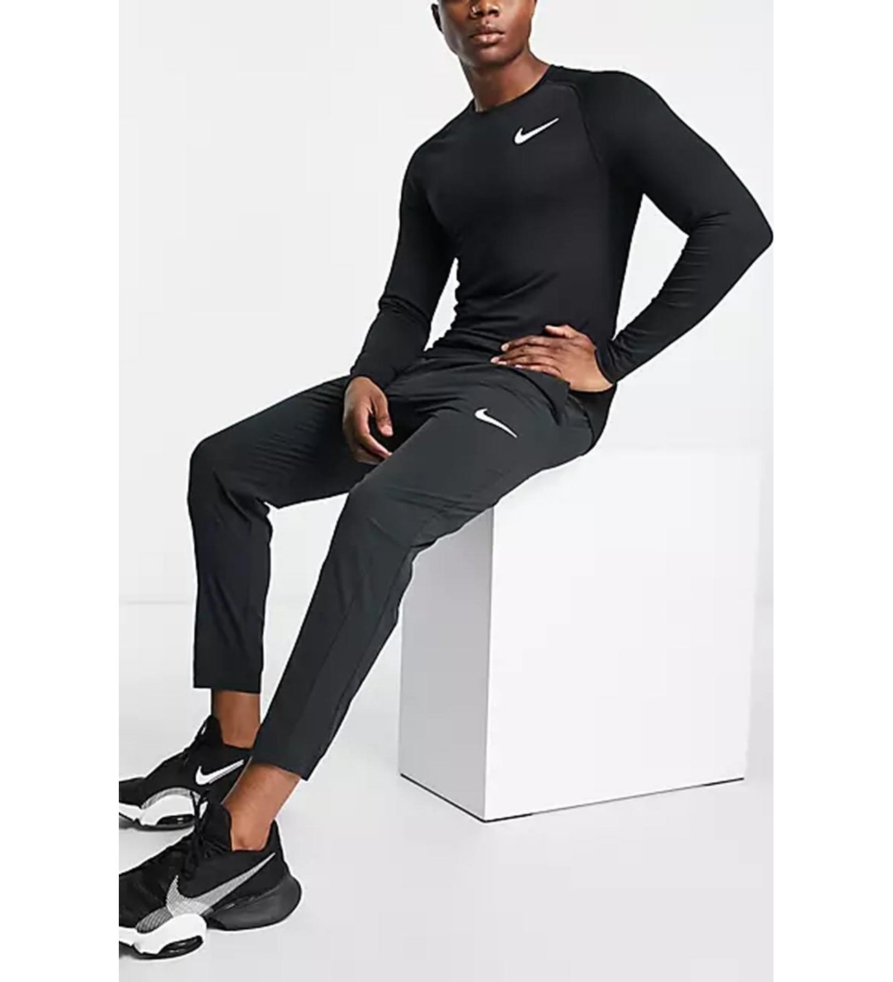 Nike Pro Dri-Fit Flex Vent Max Erkek Günlük Stil Eşofman Altı Siyah