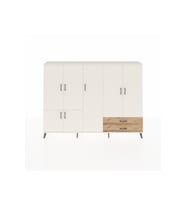 Arges Dolap 12 Raflı 2 Çekmeceli 7 Kapaklı 220x30x163 Aytaşı-Aytaşı/Çam