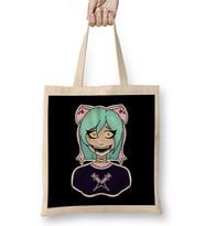 Yami Kawaii Girl Background Bez Çanta Uzun Saplı