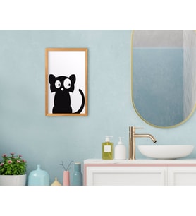 BK Home Banyo Dekoratif Retro Ahşap Tablo-2