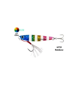 Fujin Jig-X Jigging Jig Yem Rainbow Glow-80 GR