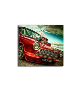 Metallic Red Trabant 601 25x25