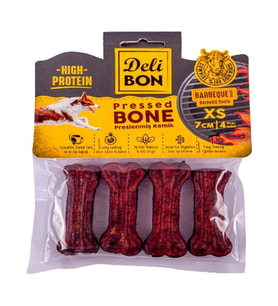 DELİBON DERİ PRES KEMİK 7CM XS BOY 4LÜ PAKET BARBEKÜ 7CMX4AD.