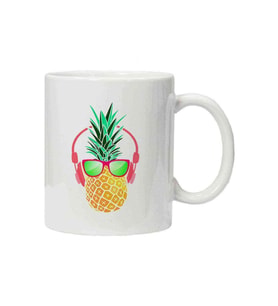 Kupa Bardak Ananas Retro Gözlük