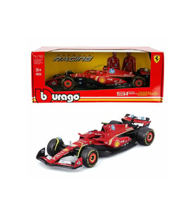 1:18 Ferrari SF-24 Formula 1 Yarış Arabası – Detaylı Metal Koleksiyon Modeli, 2024 Sezonu, Leclerc & Sainz (Çok Renkli)
