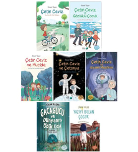 Sinan Yaşar 7 Kitap Set - Çetin Ceviz Serisi - Gacagucu - Yazıyı Bulan Çocuk (Karışık)