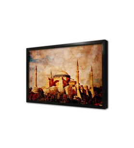 Ayasofya Camii Çerçeveli Cam Tablo