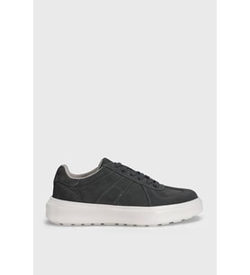 Lufian Jaques Erkek Süet Deri Sneakers Ayakkabı (Gri)