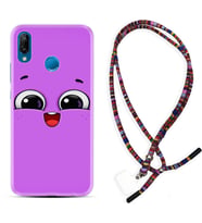 Huawei P20 Lite Mate 10 20 Lite Pro P40 Lite KılıfBoyun Asklı Rasta Silikon Purple Sweety 1717