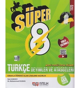Nitelik Yayınları 8. Sınıf Türkçe Deyimler Ve Atasözleri Yeni Nesil Süper Soru Kitabı