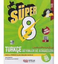 Nitelik Yayınları 8. Sınıf Türkçe Deyimler Ve Atasözleri Yeni Nesil Süper Soru Kitabı